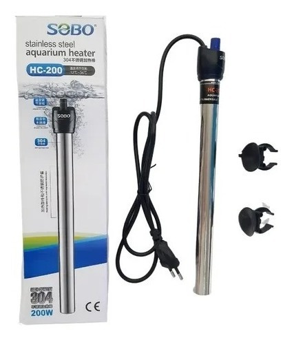 Termo Calefactor Full Acero Sobo Hc200 W Tortugas Peces