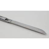 Caneta Canivete Confeccionado Em Aço Inox Com Trava     A126