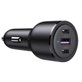 Carregador Rápido 69w Veicular  Da Ugreen 2 Usb-c 1 Usb-a