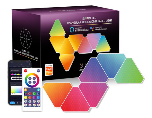 Luz Audiorítmica Wifi Rgb Triangular .