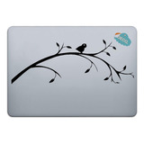 Calcomanía Sticker Para Laptop Pajaro En Rama Arbol