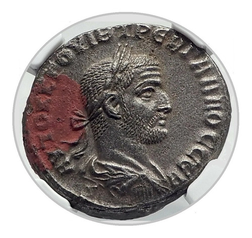 Moeda Império Romano Trebonianus Gallus Certificação Ngc