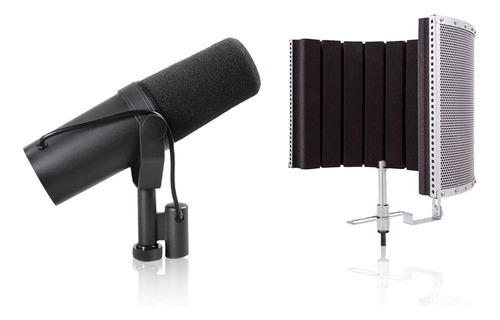 Kit De Microfono Shure Sm7b + Pantalla Acustica Proel Prorf0