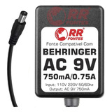 Fonte 9vac Para Behringer Fbq800 Ultra-compact Equalizador