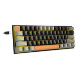 E-yooso Teclado Portátil 60% Mecánico Juegos, Mini Teclado