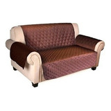Funda Cubre Protectora Reversible Para Sofa 2 Cuerpos Color 