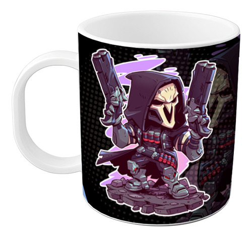 Taza Overwatch Reaper Videojuego Gamer Plastico