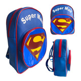 Mochila Infantil Superman De Costas Pequena Escolar