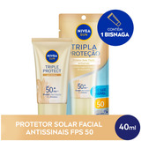 Nivea Sun Protetor Solar Facial Tripla Proteção Antissinais Fps50