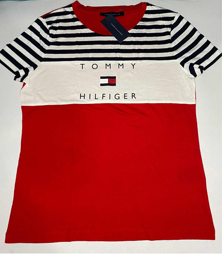 Playera Tommy Hilfiger De Mujer Talla S Color Rojo Original