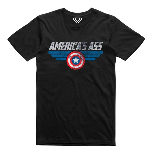 Playera T-shirt Capitan America Ass Cap America 