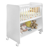  Peternella New Baby Mini Berço Rubi Branco Para Bebê Com Colchão