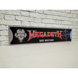 Vintage Megadeth Letrero De Metal 