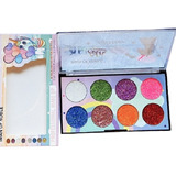 Paleta De 8 Sombras Con Brillo Color Glitter Discontinua