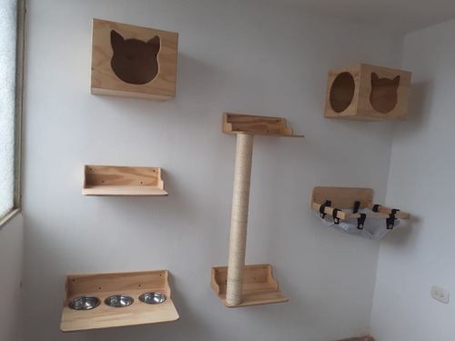 Gimnasio Rascador De Pared Para Gato 