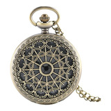  Reloj De Bolsillo Leontina Mandala Con Cadena Quartz Ai57