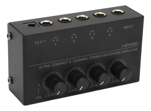 Amplificador De Audífonos Estéreo Ultracompacto De 4 Canales