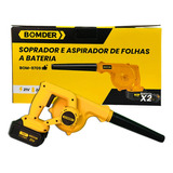 Soprador De Folhas Bomder + 2 Bicos 21v Bivolt Portátil