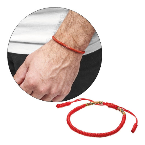 Pulsera Hombre - Pulsera Mujer - Pulsera Budah Tibetana Soga Hilo Rojo Artesanal Protectora Amuleto Suerte