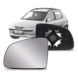 Lente Com Base Retrovisor Esquerdo Gm Celta 2001 A 2004 2005