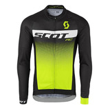 Jersey Manga Larga Scot Bici Ruta Mtb Gravel Ciclismo