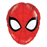 5pz Globo Metálico Spiderman Cabeza 18in/45cm K07 F2 0spi0 Color Rojo