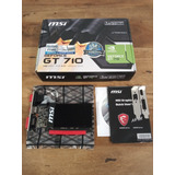 Placa De Vídeo Nvidia Msi Geforce Gt 710 1gd3h Lp 1gb