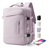 Mochila De Viaje De Gran Capacidad De Impermeable, Mochila Para Laptop Multifuncional Tiktok Equipaje Con Puerto De Carga Usb Para Hombre Mujere