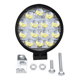 Farol De Milha Redondo 42w 12v/24v 14 Leds 10un