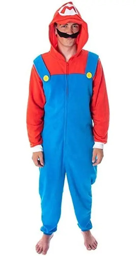 Disfraz Pijama Kigurumi De Nintendo 90's 80s 80's Super Mario Bros 90s Unisex Mujer Hombres Damas Adultos Envio Gratis
