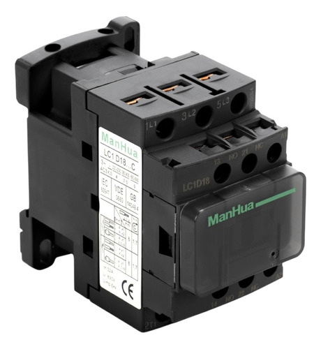 Contactor 18a Trifásico Bobina 220v 3p 1no+1nc 18 Amp 