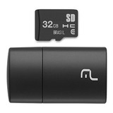 Cartão Memoria Micro Sd 32gb Classe 10 Adaptador Multi Mc163