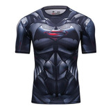 Polera De Compresion Superheroes Batman Vs/superman Gym