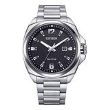 Citizen Aw1720-51e Endicott Para Hombre, Esfera Negra, Acero