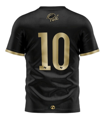 Camiseta Pelé Conmemorativa Dorada Diseño Especial 