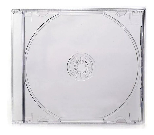 Estojo Capa Box Cd Acrílico Transparente- 200 Unidades 