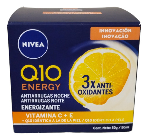 Nivea Q10 Energy Crema Antiarrugas Noche Vitamina C + E