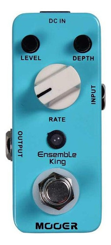 Guitarra Chorus Mooer Analog Pedal Ensemble King Mekac Turquesa