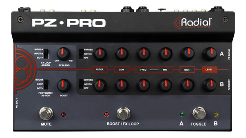 Radial Preamplificador Acústico De 2 Canales Pz-pro