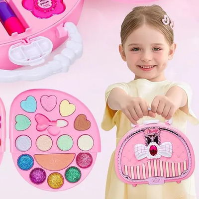 Set Juguetes Maquillaje Belleza P\u002Fniñas Princesa Cosméticos,maquillaje De Juguete Para Niñas Lavable Real De Belleza,trajes De Maquillaje Fingidos No Tóxicos Para Niñas De 3 A 12 Años,46pcs | Meses sin interés