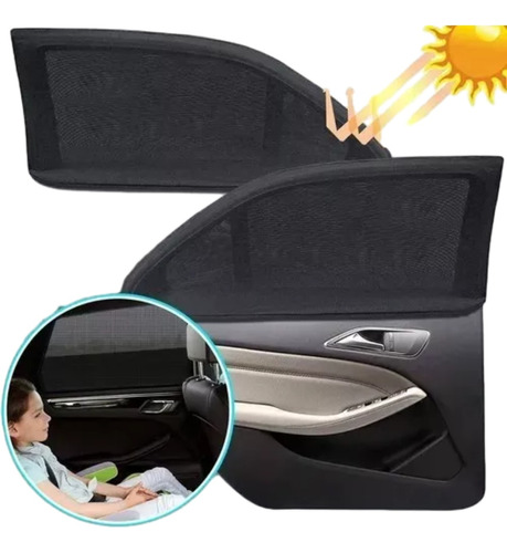 Parasol De Coche, Trasera Cubresol Ventana De Coche 2 Pack