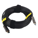 Cable De Fibra Óptica De Interfaz Multimedia Hd 4k 4:4:4 Rgb