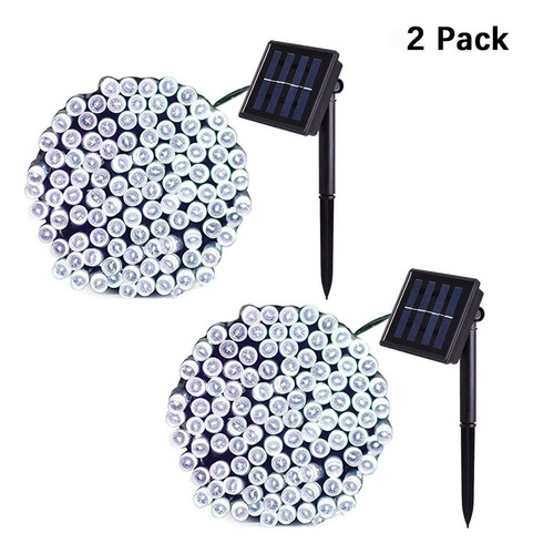 Cadena Solar Para Exteriores, Luces Navideñas Para Jardín,