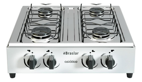 Fogão De Mesa Braslar Asiático Júnior 4b Acendimento Manual