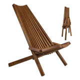 Clevermade Tamarack Silla Plegable De Madera Para Exteriores