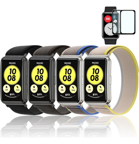 4 Pulseras + 2 Protectores De Pantalla For Huawei Watch Fit