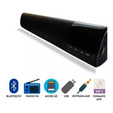 Barra Sonido Bluetooth Parlante 40cm Recargable Usb Fm Led