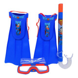 Set Snorkel Patas De Rana Dc De Liga De La Justicia Tts