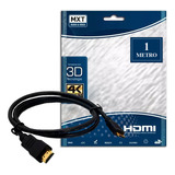 Cabo Hdmi 1 Metro 2.0 3d 4k Hd Ponta Dourada 0353