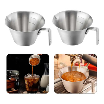 2 Tazas Medidoras De Café Espresso Vaso Medidor Leche 100ml | Meses sin interés